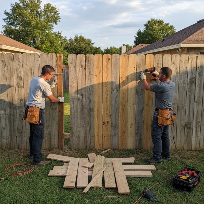 Handyman Fence Repair detail